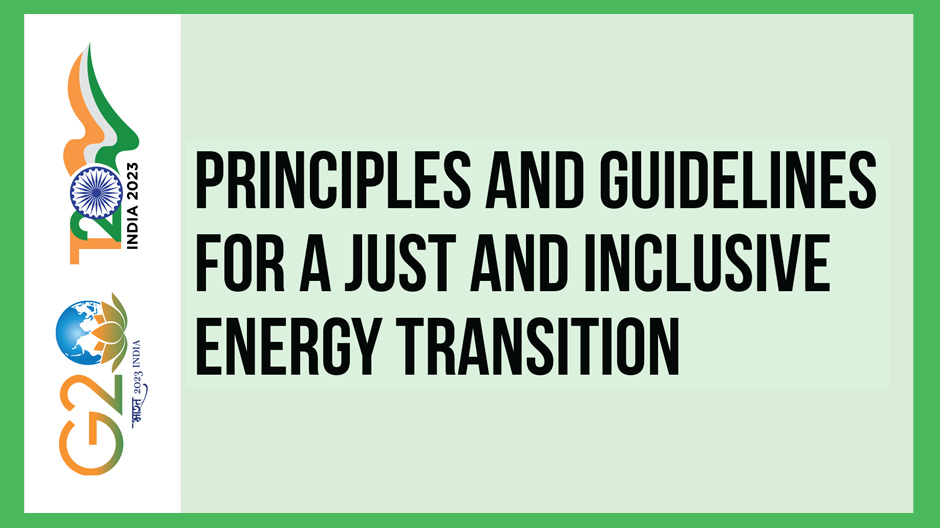 Principles and Guidelines for a Just and Inclusive Energy Transition